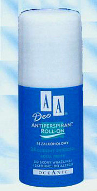 AA Deo Antiperspirant Roll-On, Bezalkoholowy, 24-Godziny Świeżości