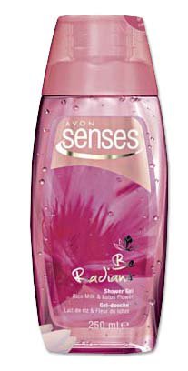 Senses - Be Radiant - mleczko ryżowe i kwiat lotosu - żel pod prysznic