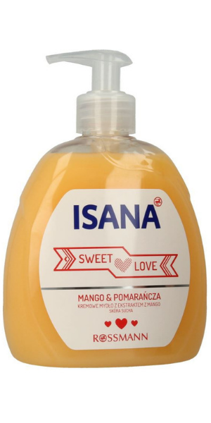 Isana, Sweet Love, Kremowe mydło 'Mango & pomarańcza'
