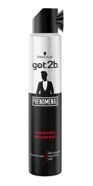 Schwarzkopf Got2b, Phenomenal, Finishing Hairspray (Lakier do włosów dla mężczyzn)