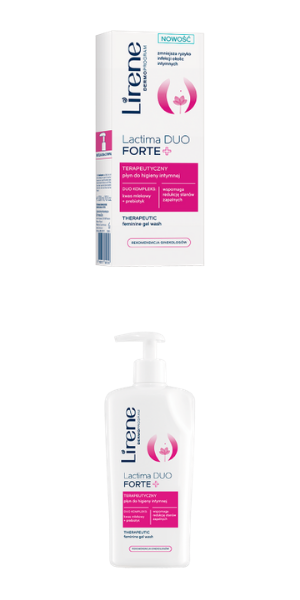 Lirene Dermoprogram, Lactima Duo Forte+, Terapeutyczny płyn do higieny intymnej