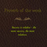 Proverb of the week No. 7