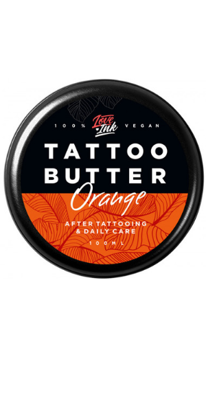 LoveInk, Tattoo Butter Orange (wegańskie masło do pielęgnacji tatuaży)