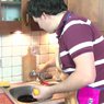 Pierś gęsia na bananach i pomarańczach