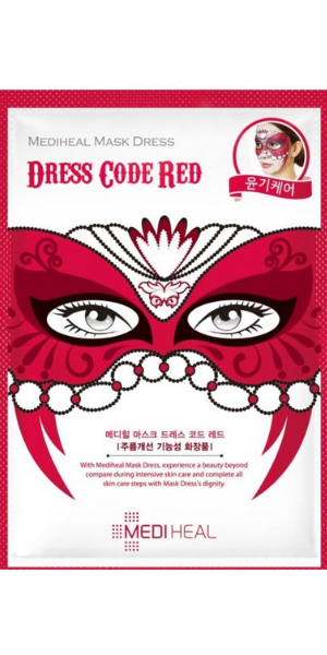 Mediheal, Dress Code Red, Maska karnawałowa rozświetlająco-odmładzająca