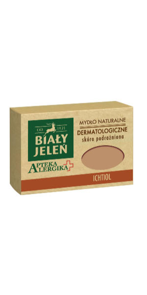 Biały Jeleń, Apteka Alergika, Dermatologiczne mydło naturalne &#039;Ichtiol&#039;