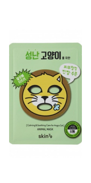 SKIN79, Animal Mask, Calming & Soothingcare for Angry Cat (Maska silnie kojąca i nawilżająca &#039;Zły Kot&#039;)