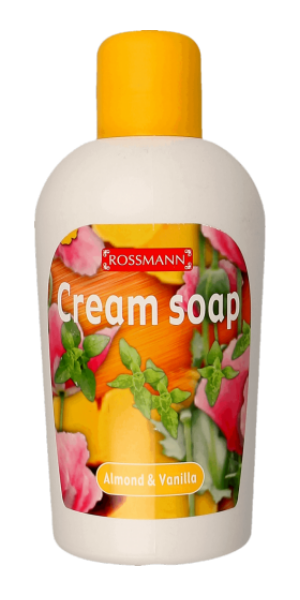 Rossmann, Almond & Vanilla, Cream Soap (Kremowe mydło w płynie migdałowo - waniliowe 2w1)