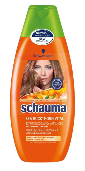 Schwarzkopf Schauma, Sea Buckthorn Vital (szampon do włosów osłabionych i bez energii z rokitnikiem)