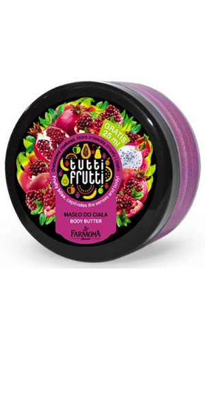 Tutti Frutti, Masło do ciała „Granat & pitaya” (nowa wersja)